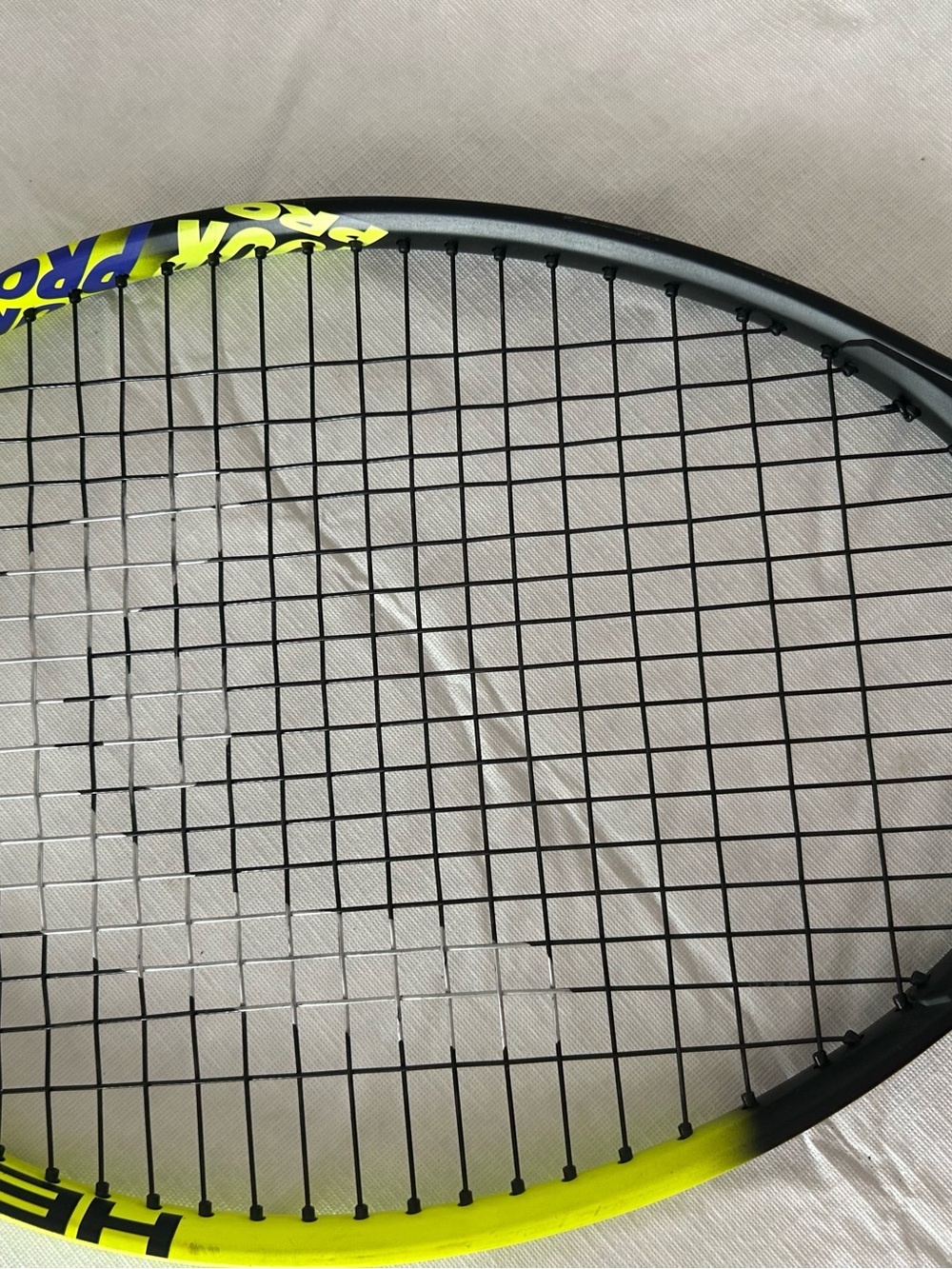 Head Black and Neon Yellow Tennis Racket - Lightweight Recreational Frame